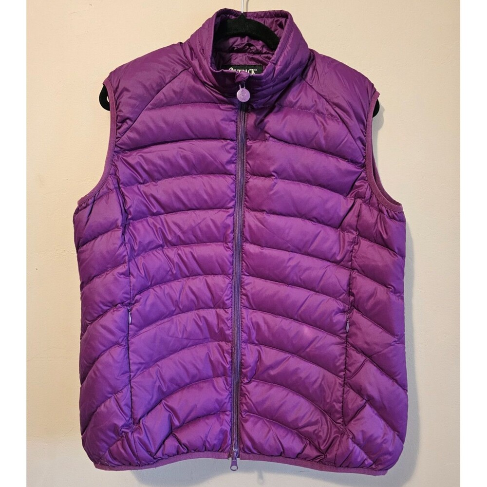 Outback Trading Company Women's XL Snow Canyon 90% down vest, Purple